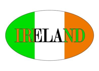 Irish Isolated Rugby Ball