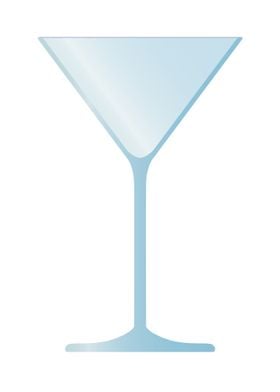 Empty Cocktail Glass