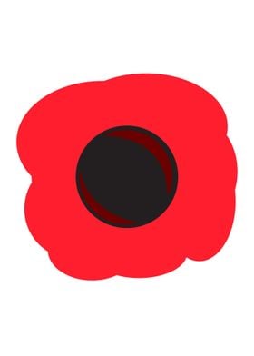 Red Poppy Remembrance Icon