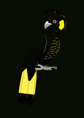 Yellow Tailed Black Cockat