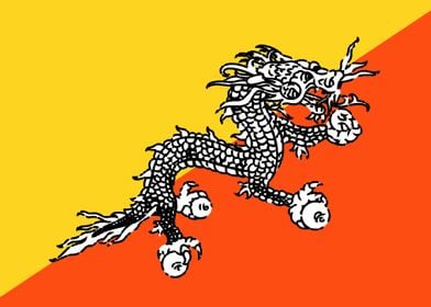 Bhutan National Flag