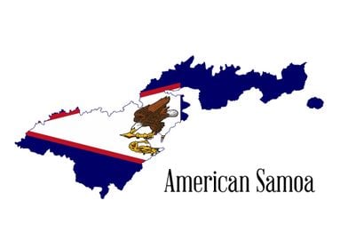 American Samoa Outline Map