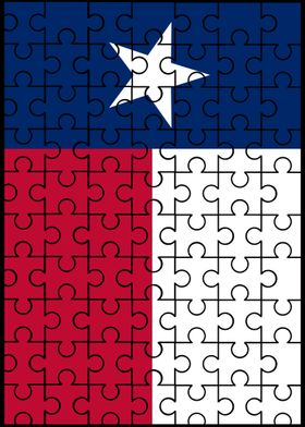 Texas State Flag Jigsaw