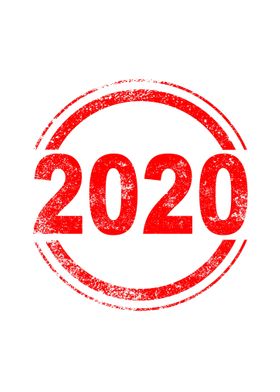 2020 Red Ink Stamp