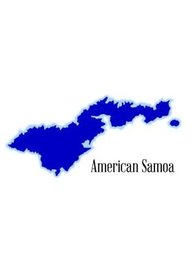 American Samoa Outline Map