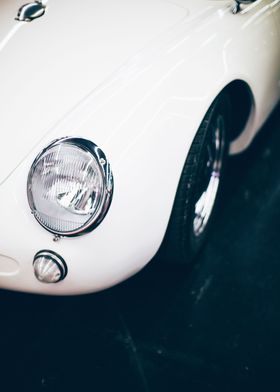 White vintage oldtimer