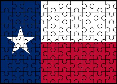 Texas State Flag Jigsaw