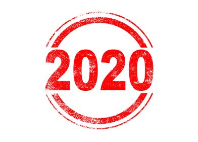 2020 Red Ink Stamp