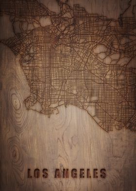 Los Angeles Wood Map