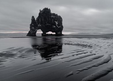 Iceland rock formation