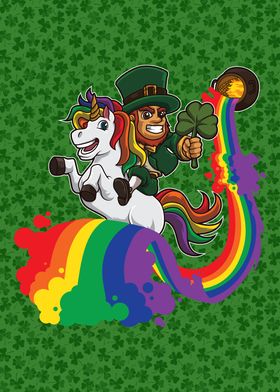 Leprechaun Unicorn Rainbow