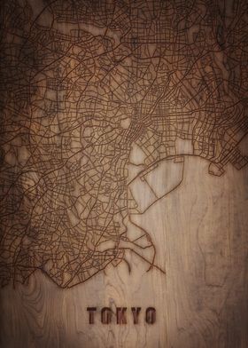 Tokyo Wood Map