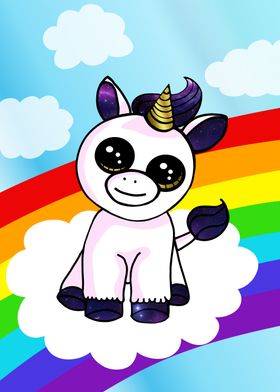 Kawaii Unicorn + Rainbow