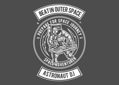 Astronaut Beatin space
