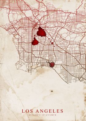 Los Angeles Old Map