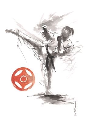 Karate kyokushin poster