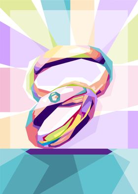 ring couple popart