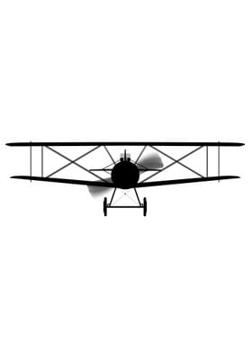 Biplane Silhouette