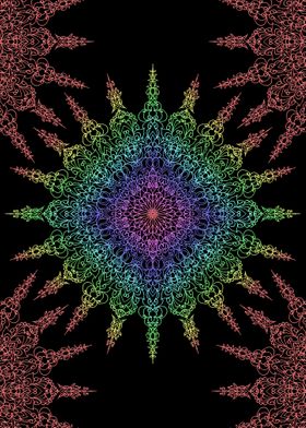 rainbow mandala 