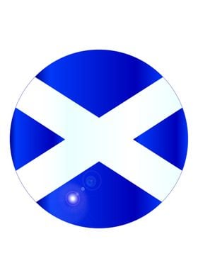 Scottish Flag Button