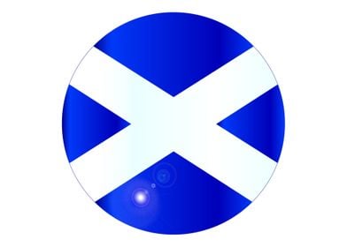 Scottish Flag Button