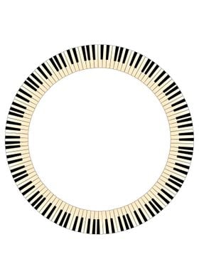 Piano Keys Circle