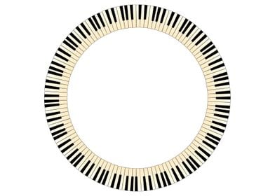 Piano Keys Circle