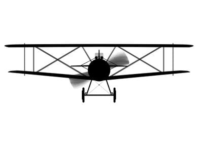 Biplane Silhouette