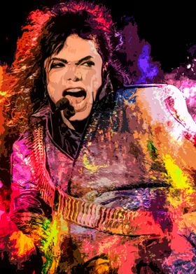 Michael Jackson color art
