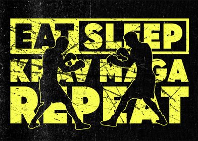 Eat Sleep Krav Maga Repeat