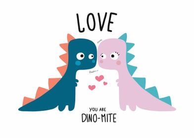 Dinosaur couple lover