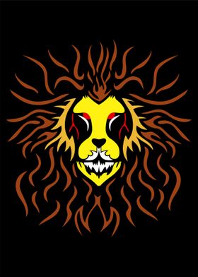 lion color poster