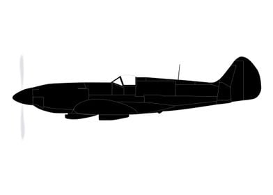 Fighter Plane Silhouette