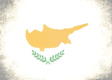 Cyprus vintage flag