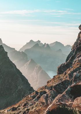 mountain and rock