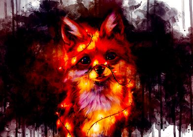 Fox painting