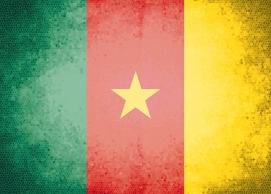 Cameroon vintage flag