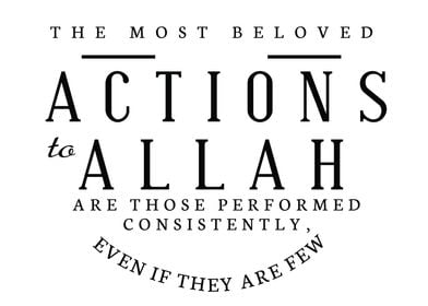 actions to Allah