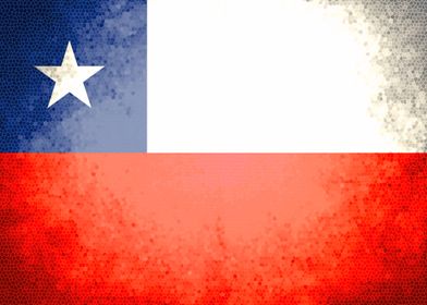 Chile vintage flag