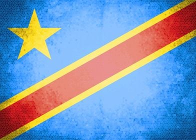 Congo vintage flag