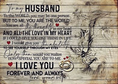 To my Husband