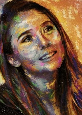Elizabeth Olsen Painting
