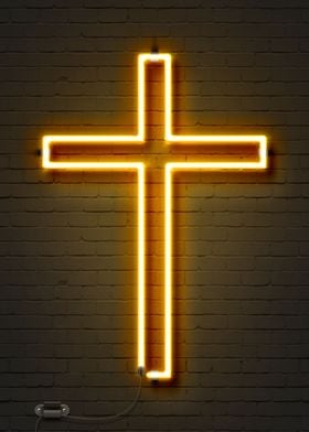 Christian neon sign