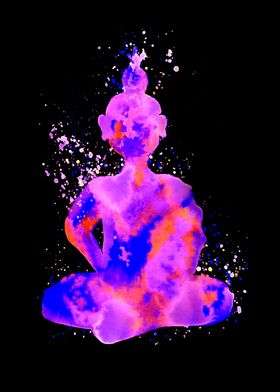 Purple Space Buddha