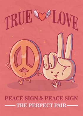 Peace sign and Peace sign