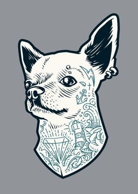 Tattoo chihuahua