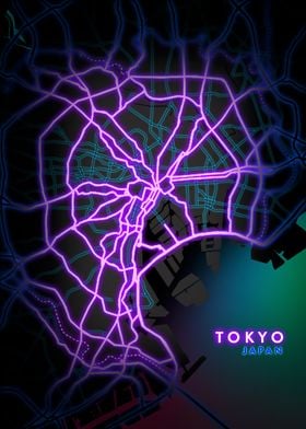 Tokyo Japan city maps