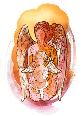 Angel and Baby angel