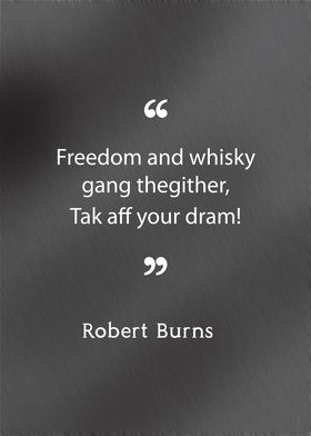 Robert Burns on Whisky