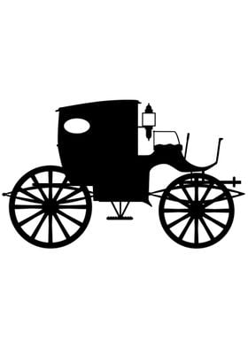 Old Carriage Silhouette